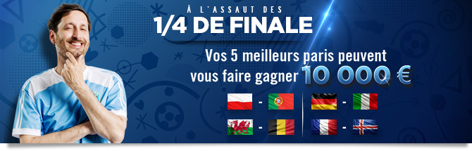 Challenge quarts de finale Euro 2016