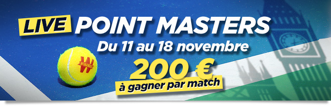 Live Point Masters<br/>David Goffin - Marin Cilic<br/><br/>