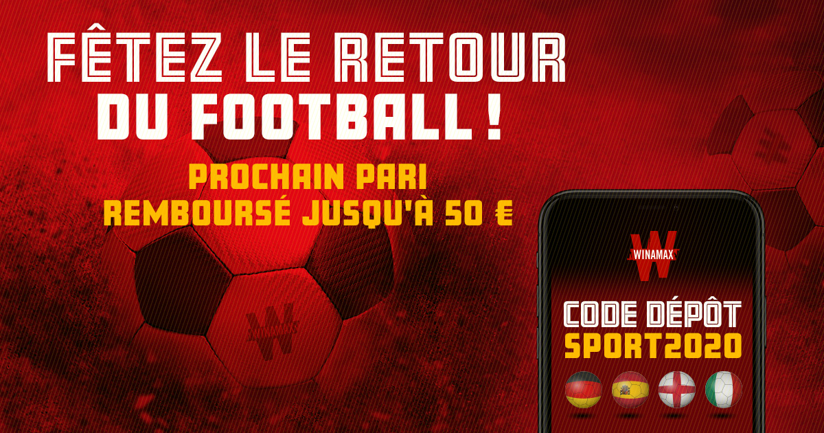 Sport2020 Votre Prochain Pari Rembourse Jusqu A 50 Winamax