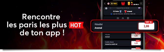 Découvre dès maintenant les paris HOT de Winamax