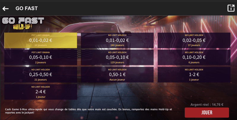 go fast lobby