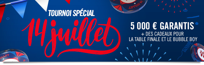 Tournoi sp&eacute;cial 14 juillet