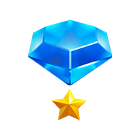 Blue Diamond 1 carat gem with 1 star