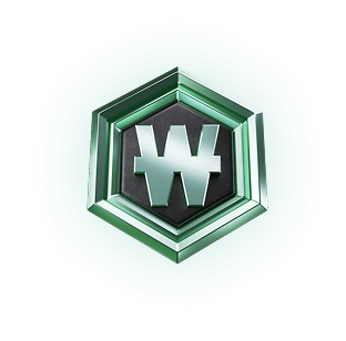 Platinium hexagonal VIP badge