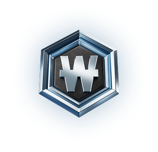 Silver hexagonal VIP badge