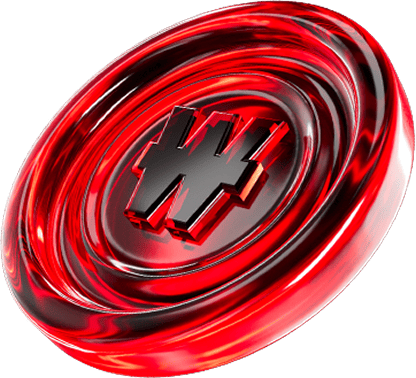 Red poker chip