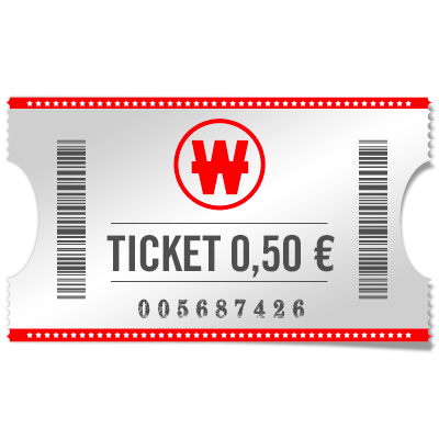 Ticket 0,50 €