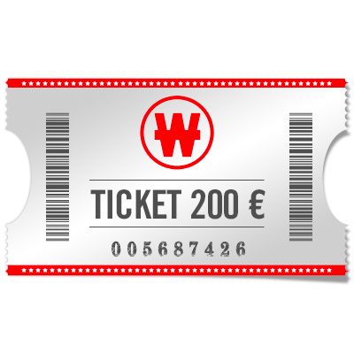 Ticket 200 € 