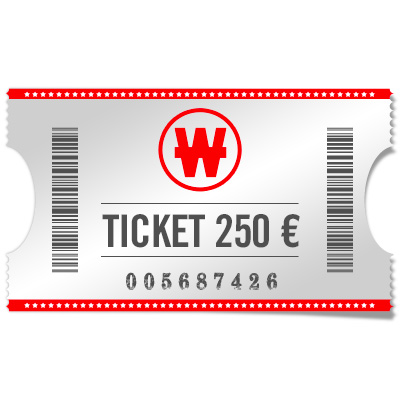 Ticket 250 €