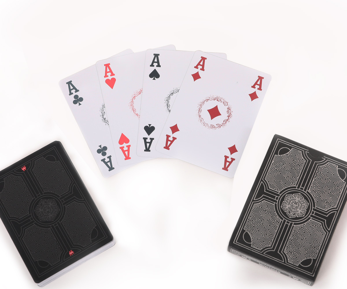 Tapis De Jeu De Cartes En Flanelle Professionnel – Noir, Tailles 60x40cm, Pour Poker Et Magie - 4