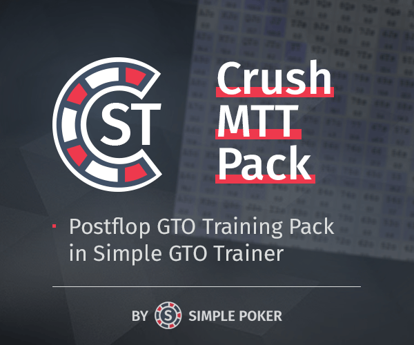 GTO Trainer “Crush MTT” Pack 1-Year License