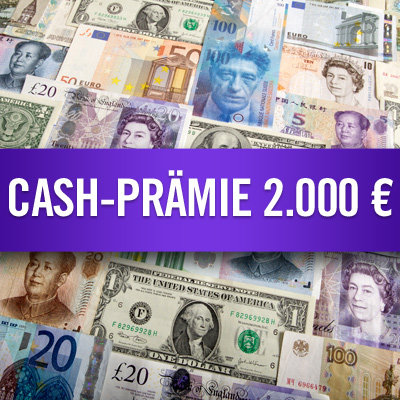 Cash-Prämie 2.000 €