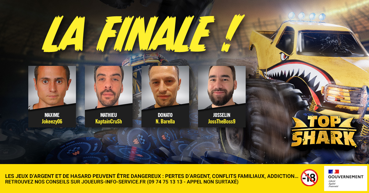 Top Shark : les finalistes dans les starting-blocks - Actualité - Winamax