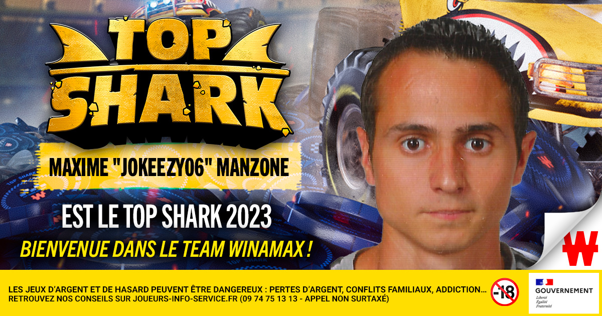 Maxime Manzone Jokeezy06 vainqueur Top Shark Academy