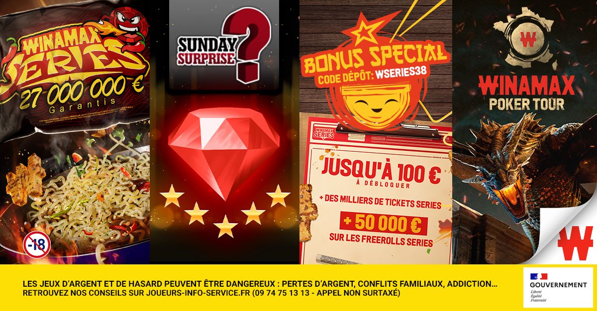 Votre weekend sur Winamax Actualité Winamax