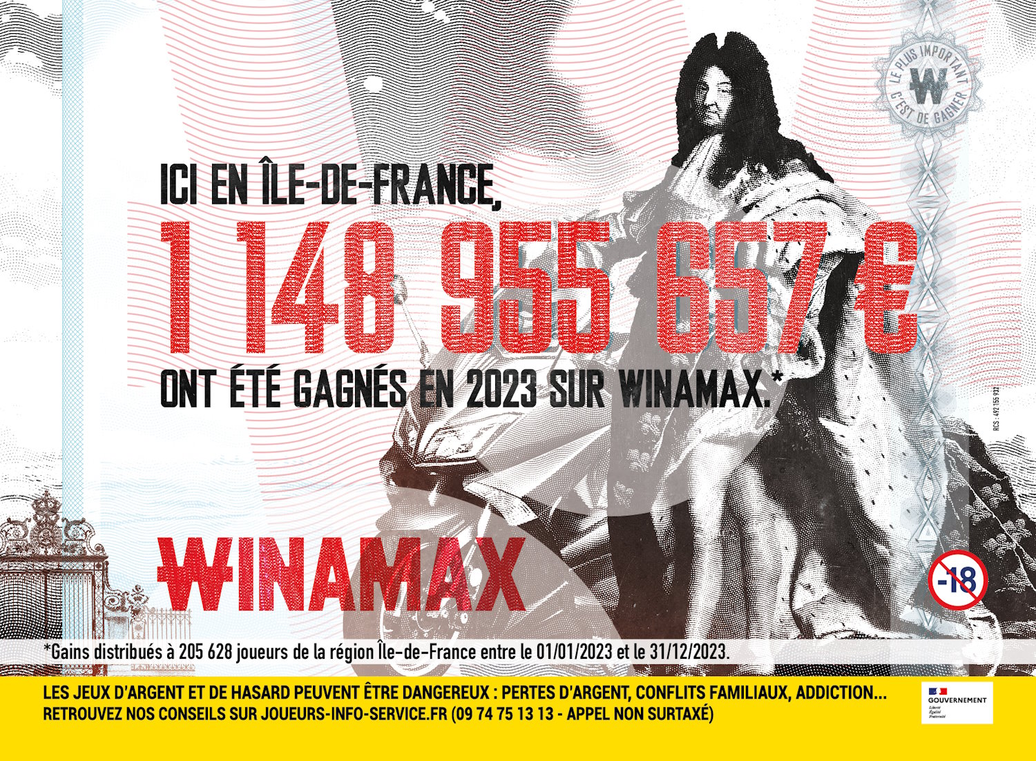 Winamax - à chaque région, son gain