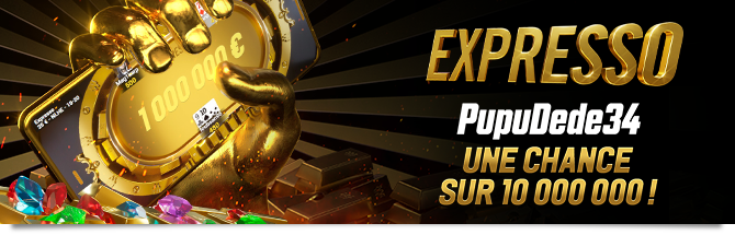 Expresso Million PupuDede34 Bandeau