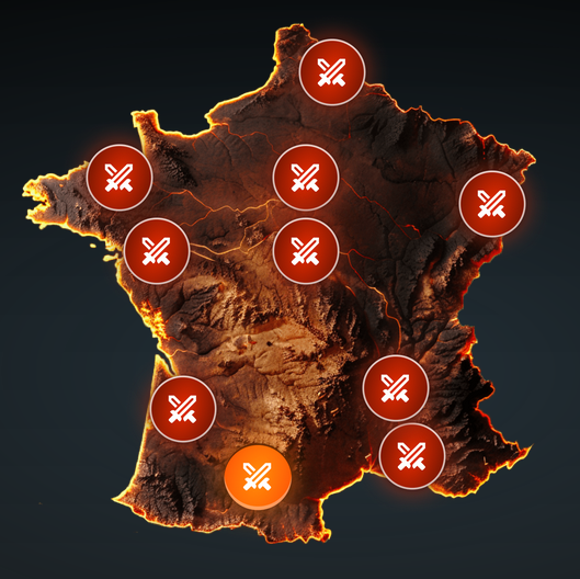 Carte des étapes WiPT 2025/2026