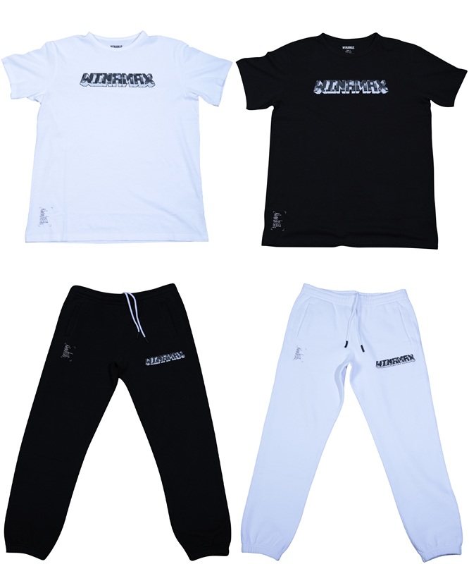 Collection Gaming t-shirts/jogging noir & blanc