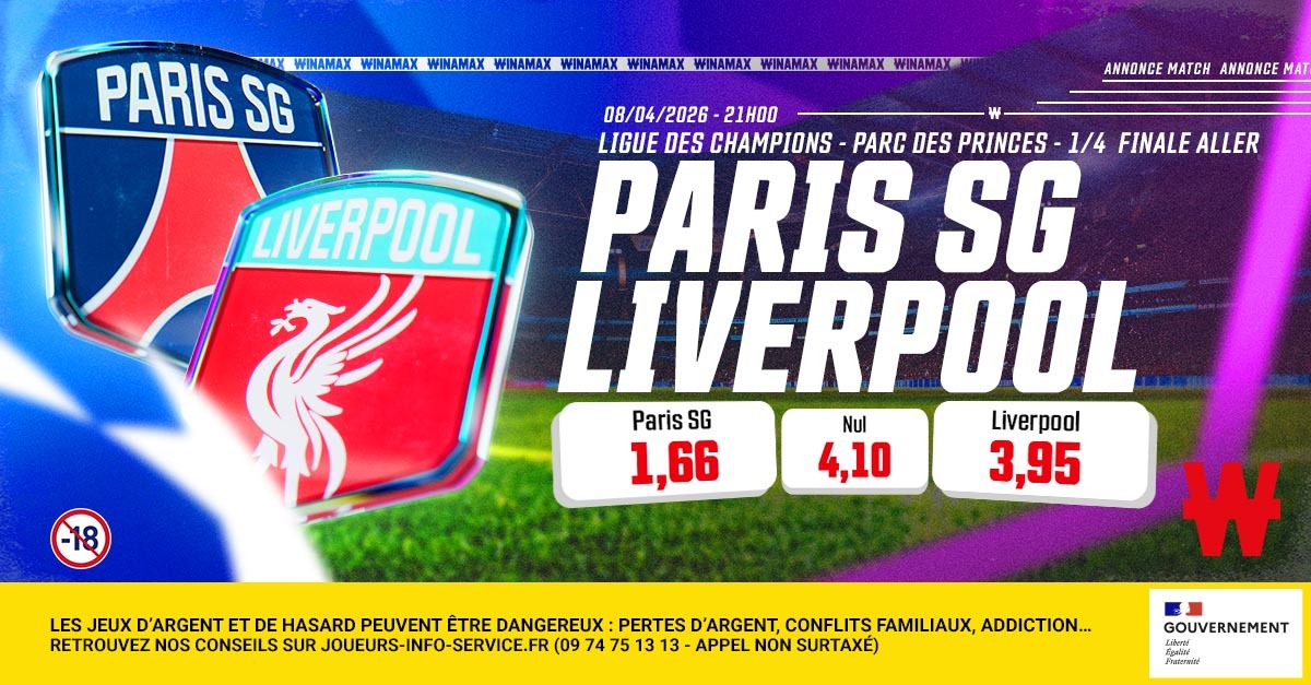PSG – Liverpool : l'avant-match en chiffres - Actualité - Winamax