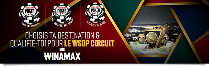 Sur Winamax, les bagues WSOP-C sont à la carte