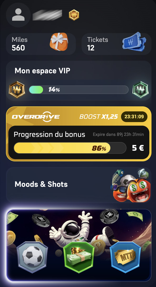 Overdrive : le nouveau programme de fidelité poker de Winamax