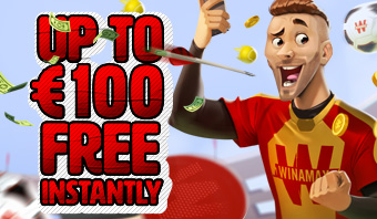 Your first deposit offered up to €100