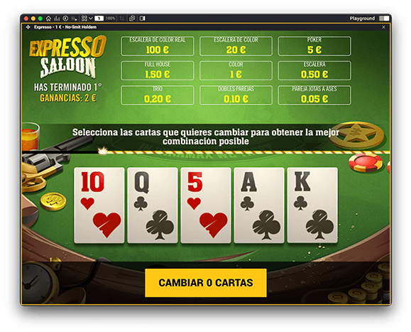 Illustración reglas Expresso Saloon