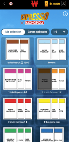 Vue mobile buts marqués