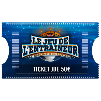 Ticket Jeu De l'Entraineur 50 €