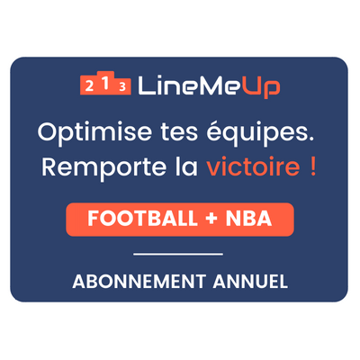 LineMeUp - Football + NBA - Abonnement 12 mois
